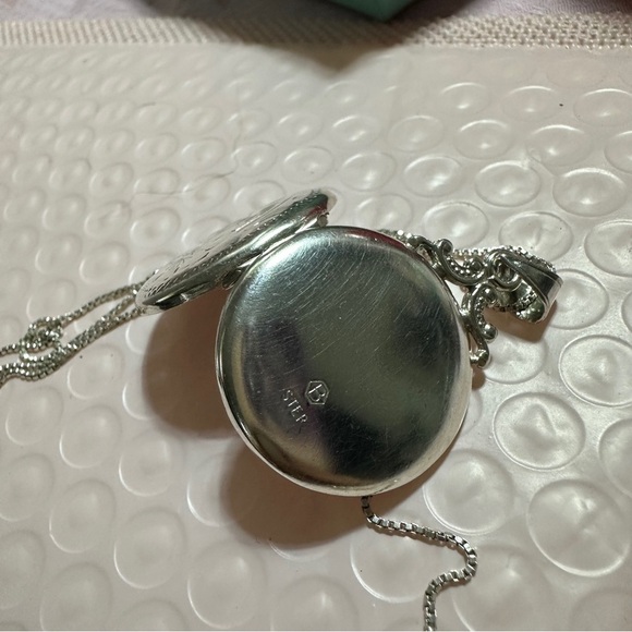 Birks Vintage locket pendant with Necklace Made in Italy Silver 925 stamps - Picture 12 of 16